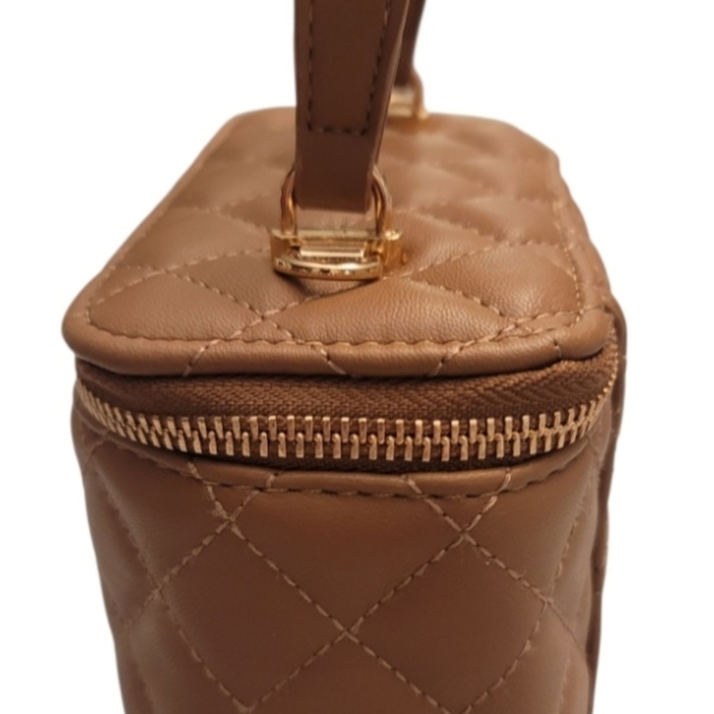 Valentino Orlandi Brown Quilted Crossbody Bag*free gift w/purchase* NWT - Picture 4 of 15